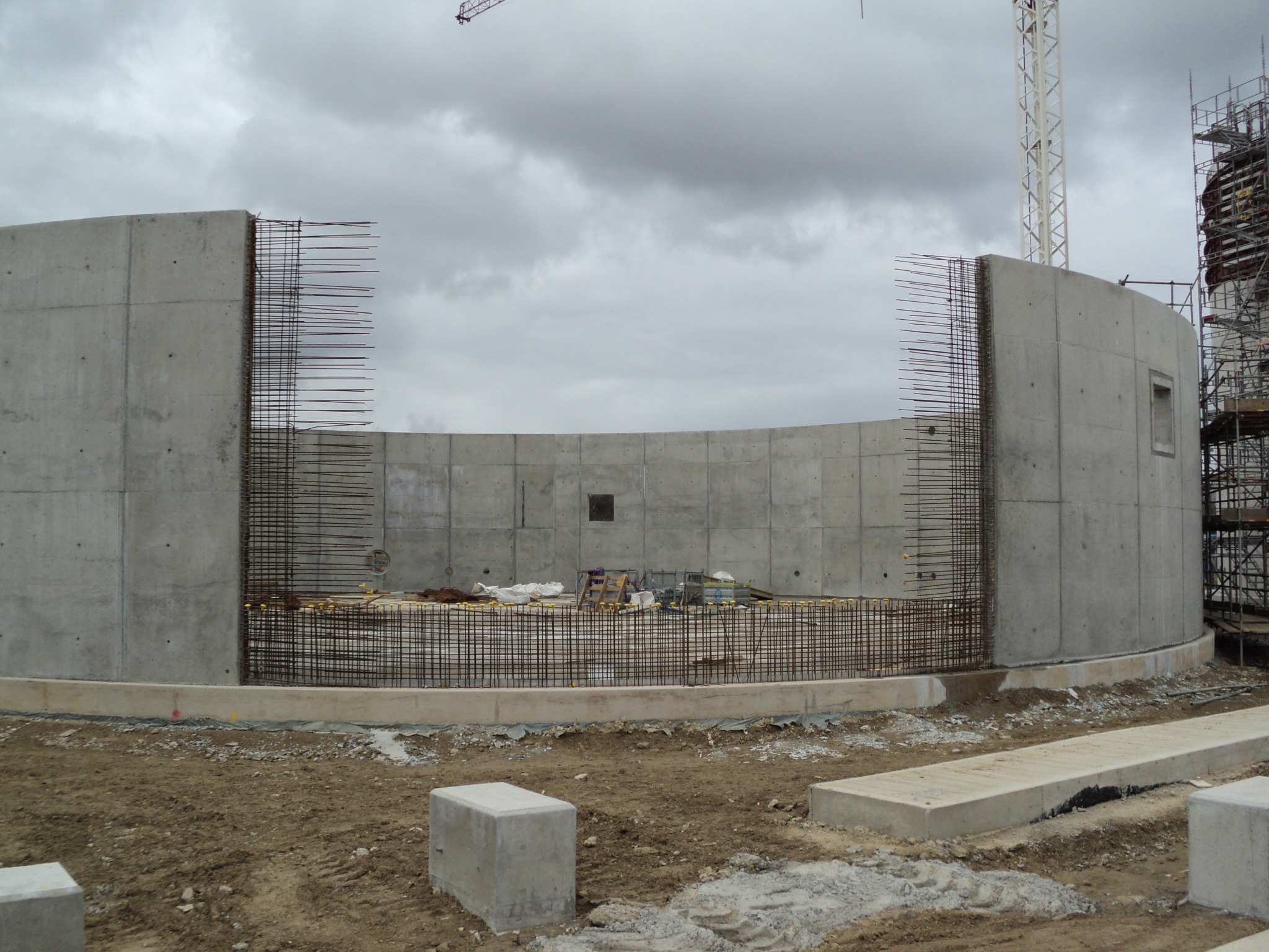 Concrete tank construction and reinforcement works